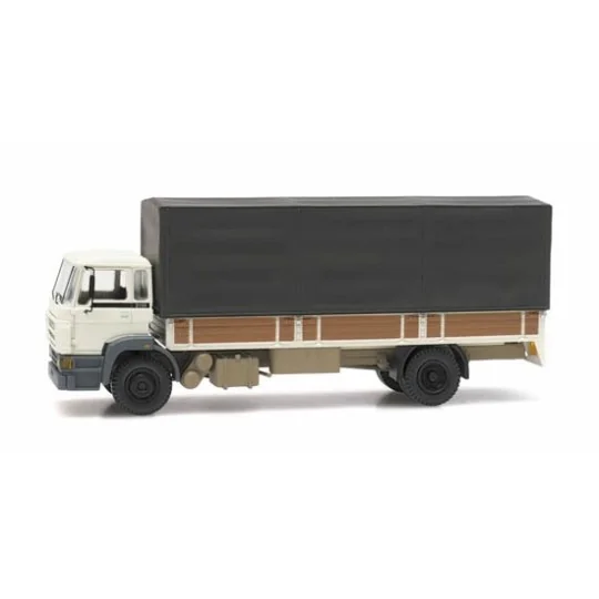 Artitec 487.053.02 DAF tarpaulin-covered carrier truck, cab C, 1987, white, ... Arti_487.053.02-Copy of Artitec 487.051.01 DAF truck with canvas cover, cab A, 1970, blue, long chassis - Arti_487.053.02