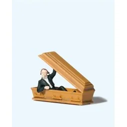 Preiser 29113 figure, Vampire opening his coffin - Preiser - ...