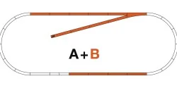 Rocoline ballast 42020 Additional track set B - Roco - Ro...