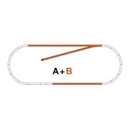 Rocoline ballast 42020 Additional track set B - Roco - Ro...