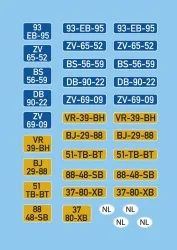 Artitec 10.369 Plaques d'immatriculations véhicules français DAF Artitec Arti_10.369 - 1