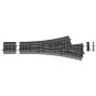 Roco_42543-Rocoline ballast 42543 Triple asymmetric turnout DWW15