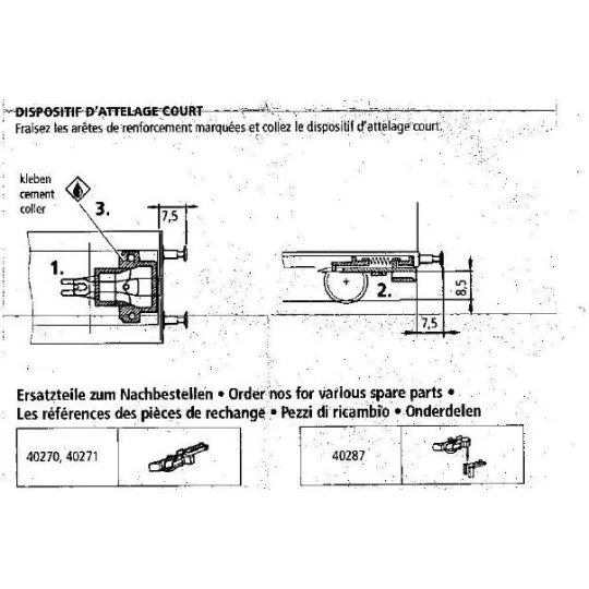 Roco 40343 Short extension coupling device with NEM x 12 box - Roco... Roco_40343-Roco 40343 Short extension coupling device with NEM x 12 box - Roco_40343