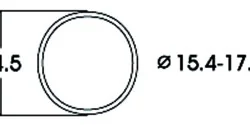 Roco 40076 Adhesion band for locomotive 15.4 - 17.5mm x10 - ...