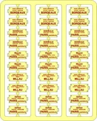 Ree Modeles XB051 Plaques Itinéraires pour voitures voyageurs, Sud-Ouest, lettres rouges Ree Modeles XB-051 - 1