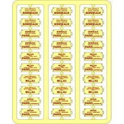 Ree Modeles XB051 Plaques Itinéraires pour voitures voyageurs, Sud-Ouest, lettres rouges Ree Modeles XB-051 - 1