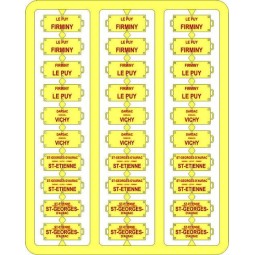 Ree Modeles XB 044 Plaques Itinéraires pour voitures voyageurs, Sud Est, lettres rouges Ree Modeles XB-044 - 1