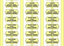 REE Models XB 055 Itinerary plates for passenger cars, Nor...