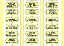 Ree Models XB 056 Itinerary Plates for passenger cars, South...