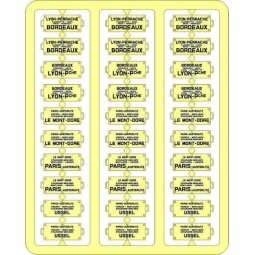 Ree Models XB 056 Itinerary Plates for passenger cars, South...