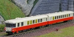 REE Modeles NW 167 Autorail EAD X-4516 + Remorque XR-7732, toit crème, SNCF, dépôt Longueau Ree Modeles NW-167 - 1