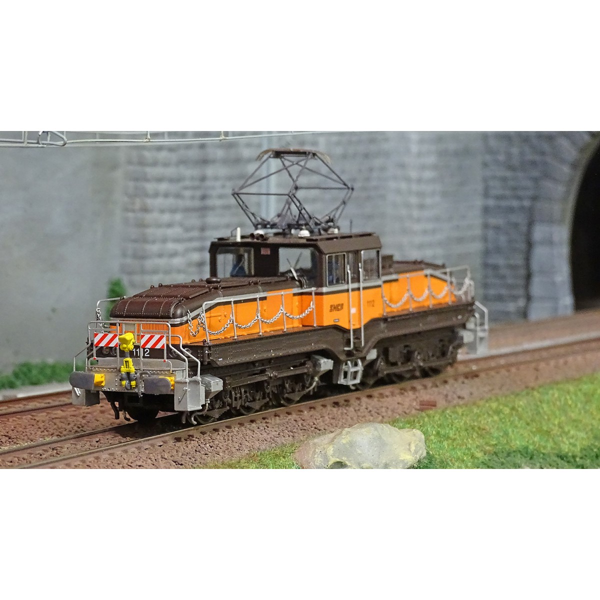 Mistral 22-03-G006 CC 1112 electric locomotive, SNCF, Arzens livery...