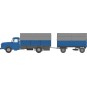 CB-106-Ree Modeles CB 100 Panhard Movic Truck, Wine Tanker + Trailer (Blue and Grey)