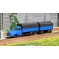 CB-106-Ree Modeles CB 100 Panhard Movic Truck, Wine Tanker + Trailer (Blue and Grey)
