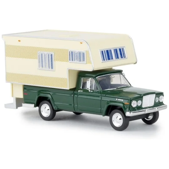 Brekina 19835 Jeep Gladiator camper, dark green - Sai - Sai_19835 Sai_19835-copy of Brekina 19862 Jeep Wagoneer, Black - Sai_19835