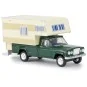 Brekina 19835 Jeep Gladiator camping-car, Vert foncé Sai Sai_19835 - 1 Sai_19835-Brekina 19835 Jeep Gladiator camping-car, Vert foncé