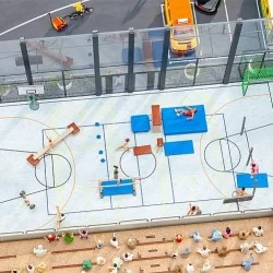 Faller 180354 Maquette, Set d'aménagement de salle de sports Faller Faller_180354 - 1