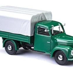 Busch 52350 Véhicule Camion Framo V901/2 vert, bâché Busch véhicule Busch_52350 - 1