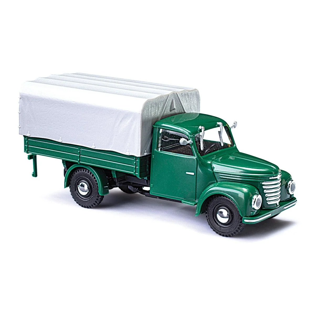 Busch 52350 Framo V901/2 Green Truck with Tarpaulin Cover Busch 52350 Framo V901/2 Green Truck with Tarpaulin Cover