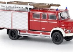 Brekina 47131 Fire Truck Mercedes LAF 1113 LF 16, red and gray...