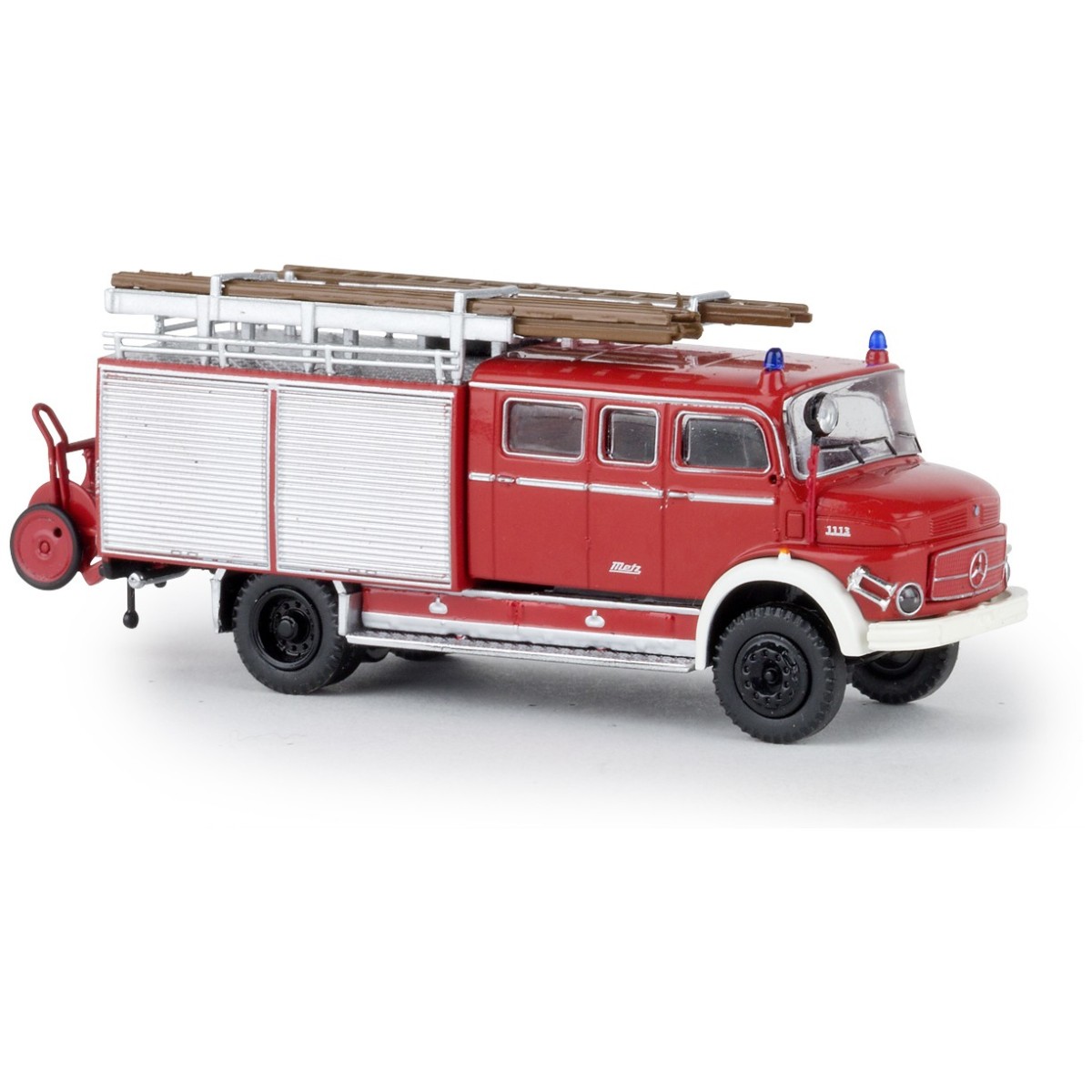 Brekina 47131 Mercedes LAF 1113 LF 16 Fire Truck, red and grey - Sa...