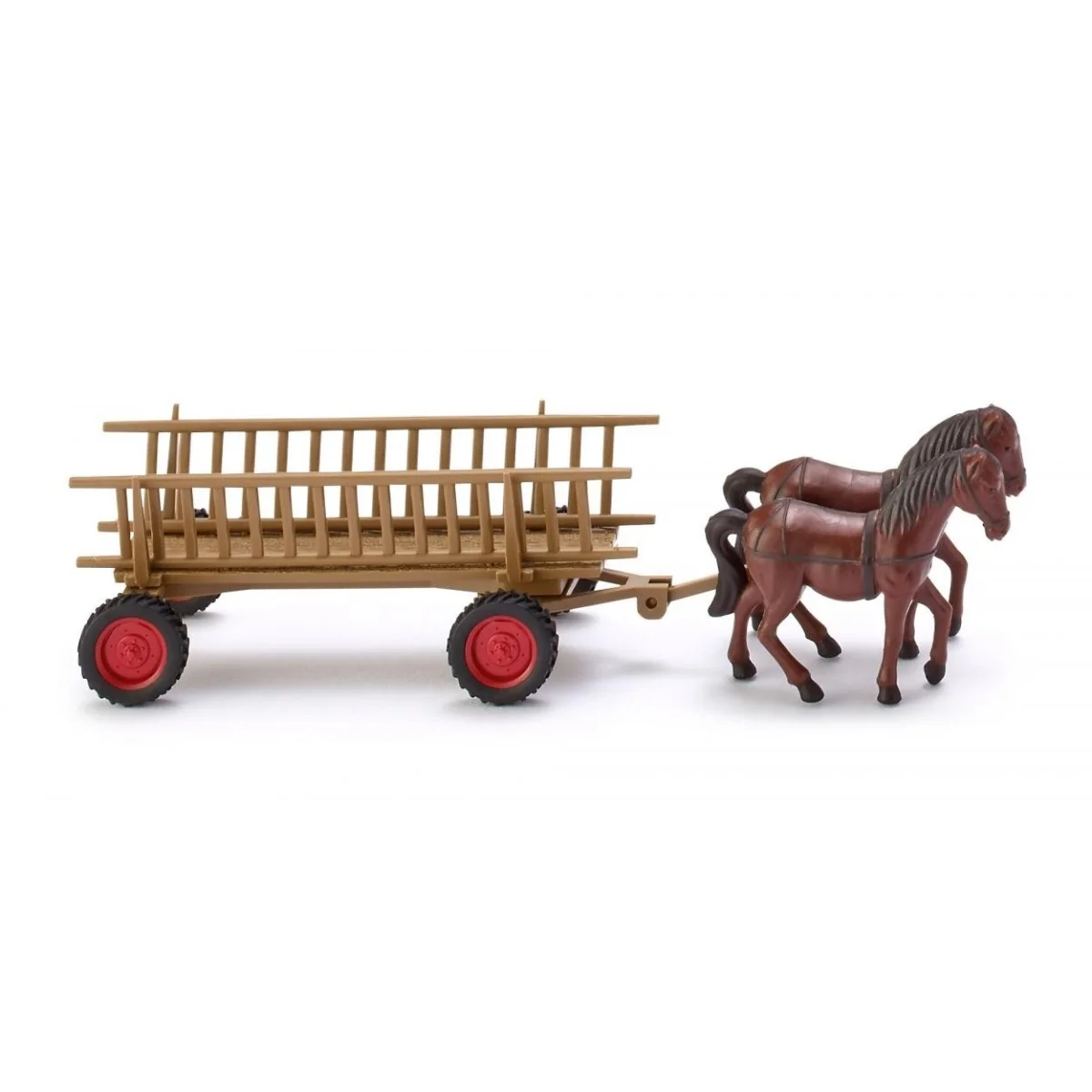 Wiking 089302 Cart pulled by 2 horses