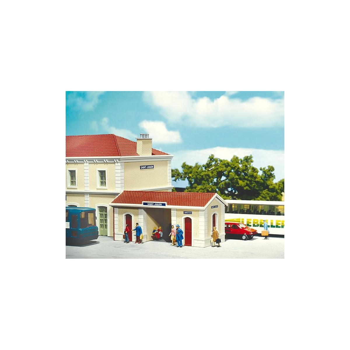 Faller 191110 Maquette, abri de quai avec local toilettes Saint-Julien Faller Faller_191110 - 1