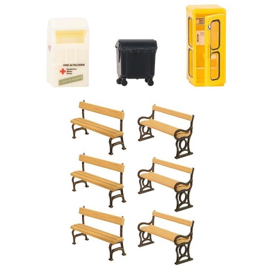 Faller 180452 Model, City Layout Set, Telephone Booth Faller_180452-copy of Faller 180455 Model, workshop equipment - Faller_180452