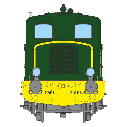 MB-078-Ree Modeles MB 078S copy of Moyse 32 TDE shunting locomotive, ep. III, Green 301, Marchal headlights, Digital sound