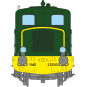 MB-078-Ree Modeles MB 078S copy of Moyse 32 TDE shunting locomotive, ep. III, Green 301, Marchal headlights, Digital sound