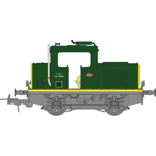 MB-078-Ree Modeles MB 078S copy of Moyse 32 TDE shunting locomotive, ep. III, Green 301, Marchal headlights, Digital sound
