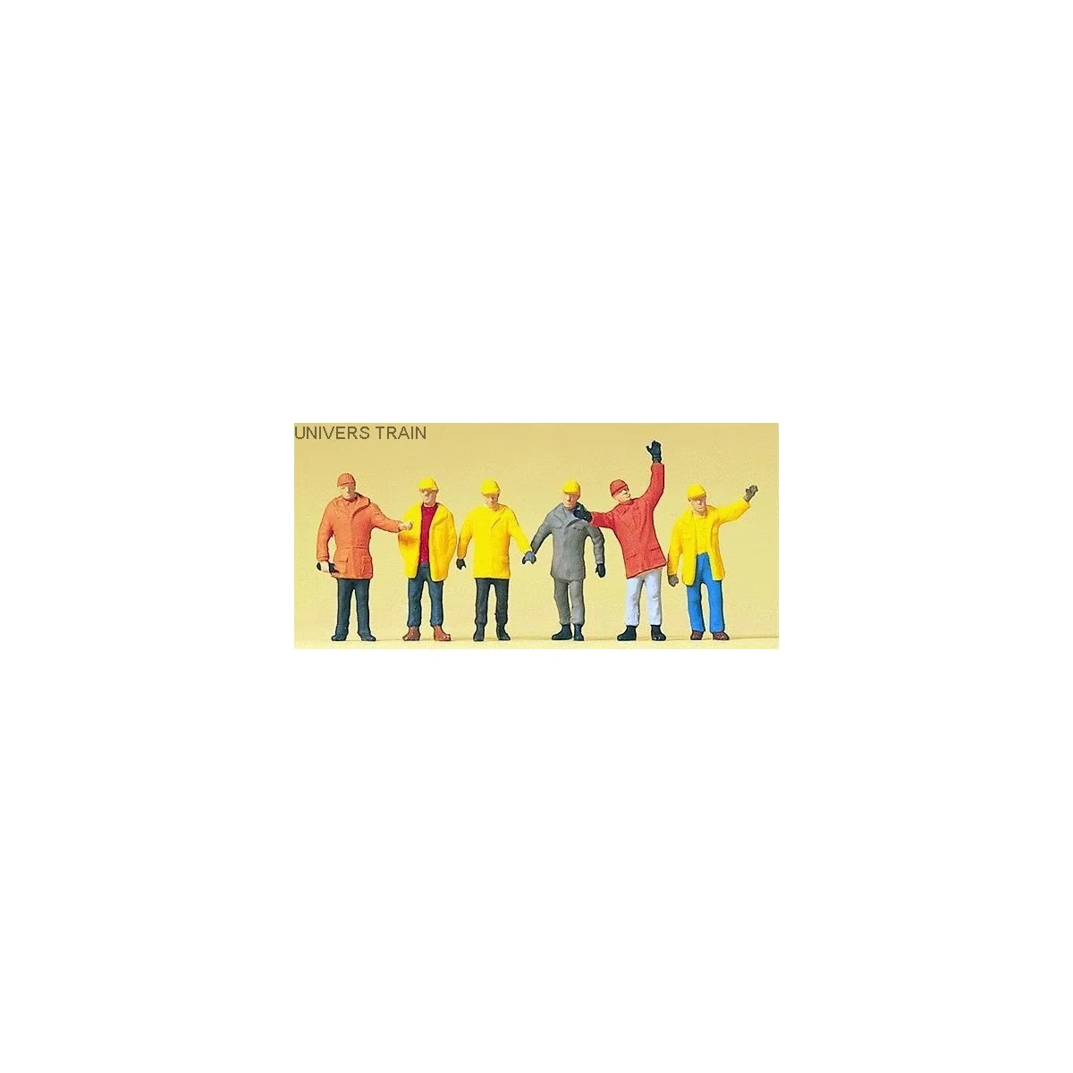 Preiser 14034 Figures, workers with protective clothing - Preiser_1...