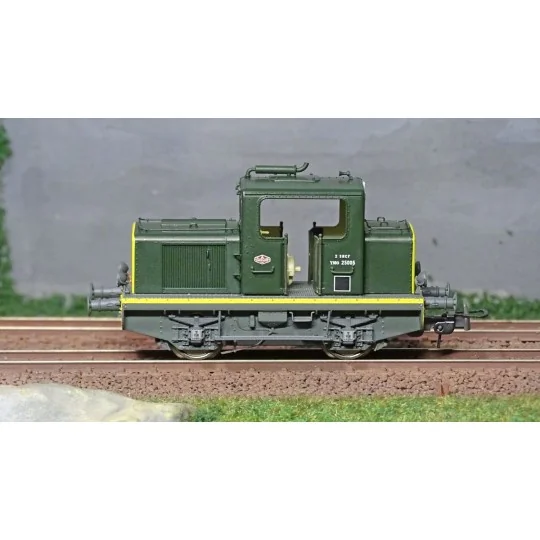 MB-078-Ree Modeles MB 078S copy of Moyse 32 TDE shunting locomotive, ep. III, Green 301, Marchal headlights, Digital sound