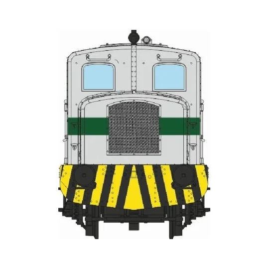 MB-122S-Ree Modeles MB 078S copy of Moyse 32 TDE shunting locomotive, ep. III, Green 301, Marchal headlights, Digital sound