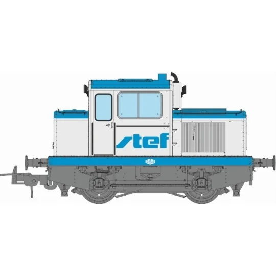 MB-124-Ree Modeles MB 124S copy of the MOYSE 32 TDE industrial shunting locomotive, formerly SNCF and STEF, epoch IV-V, with d - MB-124