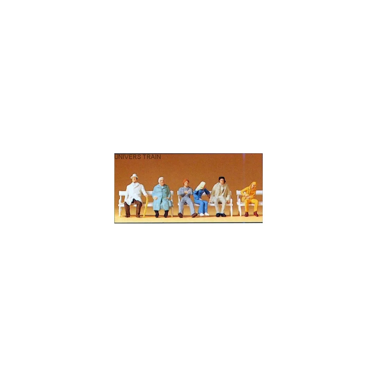 Preiser 14004 figures, seated passengers, benches - Preiser - Preis... Preiser 14004 figures, seated passengers, benches - Preiser - Preis...