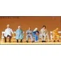 Preiser_14004-Preiser 14004 personnages, passagers assis, bancs