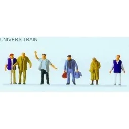 Preiser 14046 personnages, voyageurs et agents d'accueil Preiser Preiser_14046 - 1