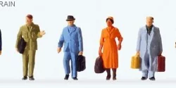 Preiser 14049 figures, travelers on the platform - Preiser - Preise...