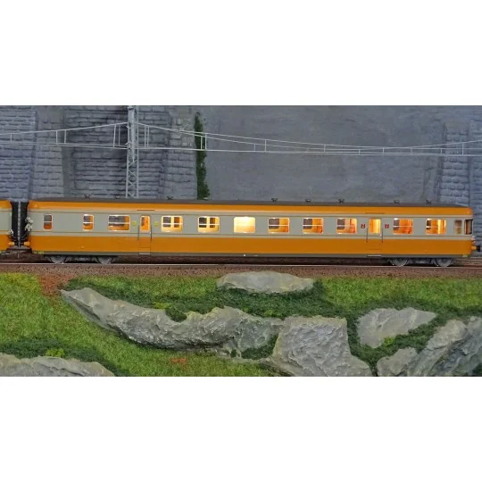 Jouef HJ2388S Autorail diesel RGP2 X 2700 à 2 voitures, SNCF, livré orange - gris, digital sonore Jouef HJ2388S - 3 HJ2388S-Jouef HJ2388S Autorail diesel RGP2 X 2700 à 2 voitures, SNCF, livré orange - gris, digital sonore
