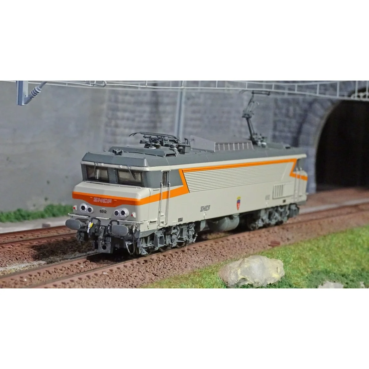 Jouef HJ2369S CC 6512 electric locomotive, SNCF, concrete finish, d... Jouef HJ2369S CC 6512 electric locomotive, SNCF, concrete finish, d...