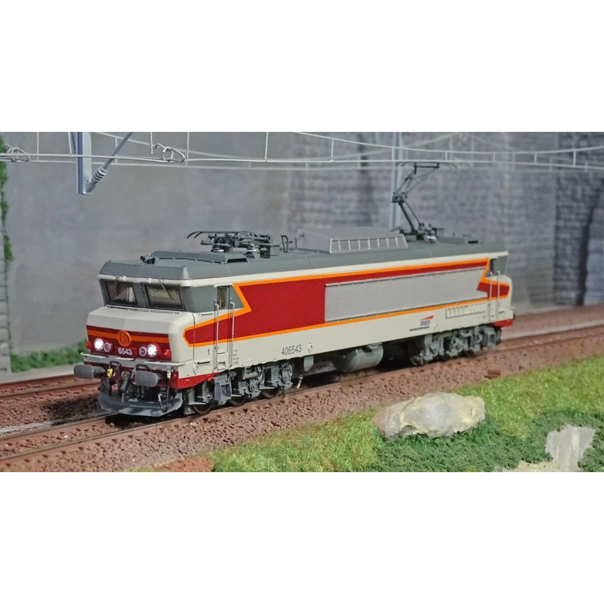 Jouef HJ2370S CC 6543 electric locomotive, SNCF, red concrete liver...