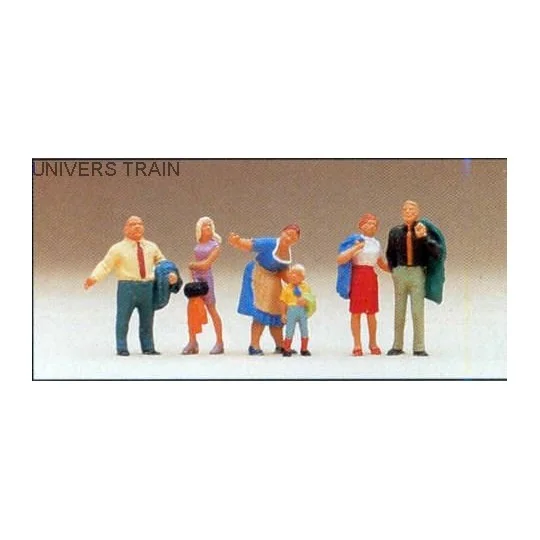 Preiser_10279-Preiser 10279 Personnages, la famille Dupont à rothenburg