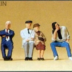 Preiser 10384 figures, for the bus and train