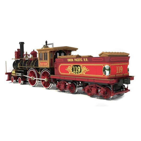 54008-Locomotive Rogers No.119 1/32 OcCre metal wood construction kit