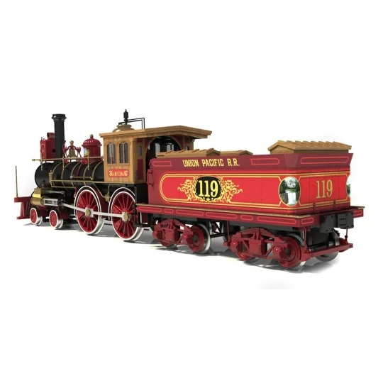 54008-OcCre 54008 Locomotive Rogers n°119 1/32 kit construction bois métal