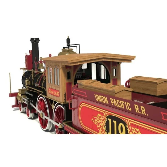 54008-OcCre 54008 Locomotive Rogers n°119 1/32 kit construction bois métal