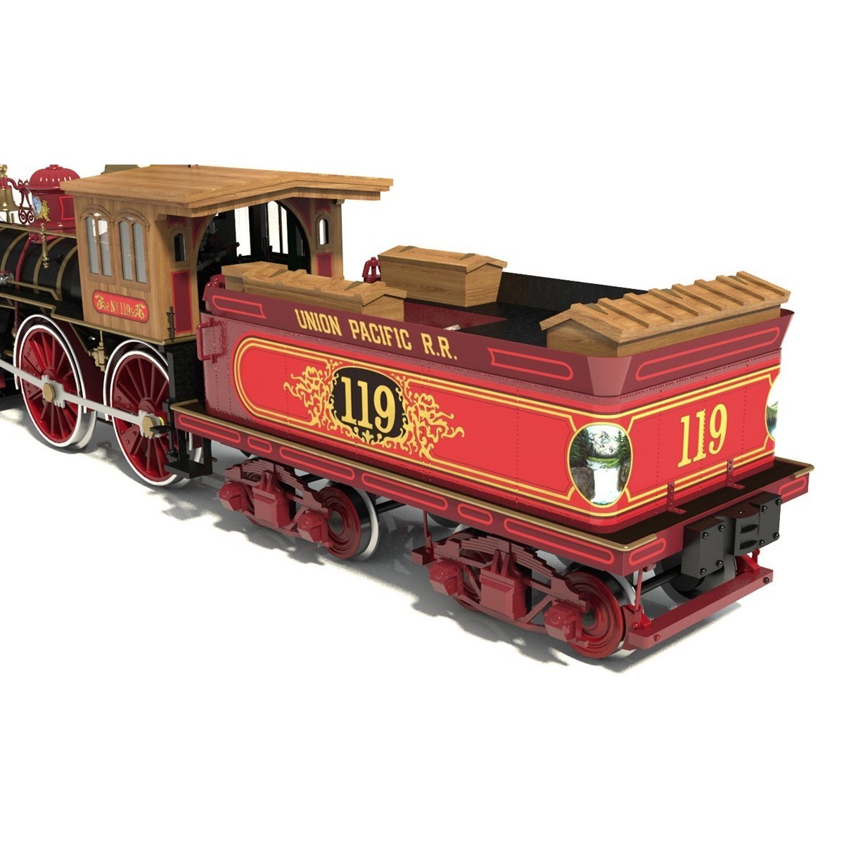 Locomotive Rogers No.119 1/32 OcCre metal wood construction kit - 5...