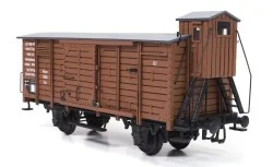 OcCre 56002 Covered Freight Wagon with Guardhouse 1/32 Scale Wood a...