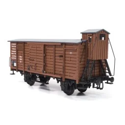 Covered merchandise wagon with 1/32 OcCre metal wood construction k...